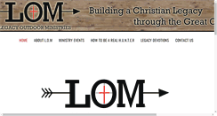 Desktop Screenshot of legacyoutdoorministry.com