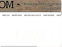 Tablet Screenshot of legacyoutdoorministry.com